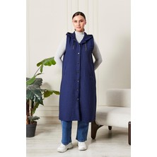 FERACE Kadın Büyük Beden Kapitone Yelek