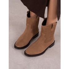 Ece'nin Butiği Rasmus Camel Süet Hakiki Deri  Bot