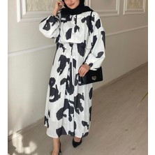 Gül Sezgin Butik Kadın Ham Keten Günlük Davetlik Elbise