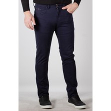Ncs Jeans Erkek Chino Pantolon Gabardin Slim Fit Dar Kesim Lacivert 2160
