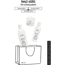 ziaja Keçi Sütü Keratinli Saç Bakım Rutini 3'lü Avantajlı Set - Şampuan + Saç Kremi + Saç Maskesi