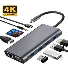 Daytona FC-31G Tip-C=>11'li  Gigabit Hub,füme