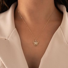 Hakan Mücevherat Burgu Model 14 Ayar Altın Kolye