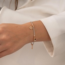 Hakan Mücevherat Taşlı 14 Ayar Altın Bileklik