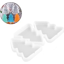 Tahtakale Toptancı Silikon Kalıp Çam Ağacı Şeker Lolipop Kalıbı 3 Lü