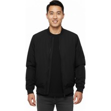 Only & Sons Russel Padded Bomber Erkek Siyah Dik Yaka Ceket
