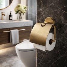 Conta Tamamen Pirinç Malzemeden – Antik Altın Kaplama Tuvalet Kağıtlığı | Banyo Aksesuarı – Paslanmaz & Uzun Ömürlü
