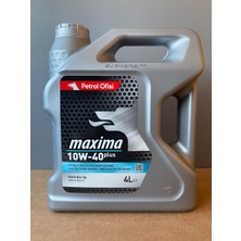 Petrol Ofisi Maxima Plus 10W-40 Yağ Yakma ve Eksiltme Önleyici 4 Litre Sentetik Motor Yağı (06/2025 Üretim)