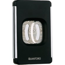 Quantoro Qc-13 Damascus Çift Bıçaklı Black Puro Kesici