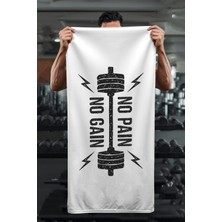 Dolce Mariee Dijital Baskı No Pain No Gain Desenli Spor Havlusu HVL0239
