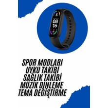 Tgzm Akıllı Uyumlu Bileklik M6 Adımsayar Spor Modları Çağrı Görme Türkçe Menü - TG0012-2RNAT9