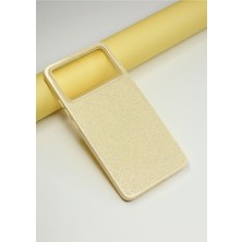 FoxPower Poco X6 Pro Kılıf Simli Parlak Lüx Slikon Kapak