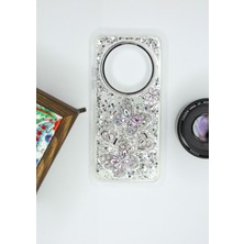 FoxPower Xiaomi Redmi Note 14 Pro 4g Kılıf Kelebek Desenli Parlak Simli Kapak