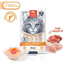 Wanpy Eklem Sağlığı Destekleyici Kedi Ödül Maması Sığır & Tavuk Kedi Ödül Kreması 5X14GR