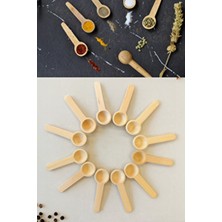 Kitchen Life 12 Adet Beyaz Servis ve Baharat Kaşığı-Kahvaltılık Kaşığı