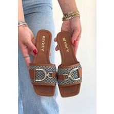 Shoegar Pıer Taba Cilt Terlik