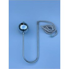 Seill Kornişe Takılan Metal Kolbağı Perde Aksesuarı Gümüş 1 Adet (Duvar Delmeden Kolay Montaj)