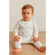 Aden Kids Raporlu Kumaş Desenli Çocuk Pijama Takımı