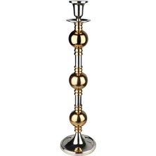 LuckyArt Lucky Art Gold Toplu Gümüş Şamdan 67 cm