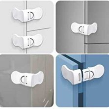 Vi Caro 4 Lü Bebek Çocuk Koruma Kilidi Beyaz Dolap Köşe Kenar Emniyet Aparatı