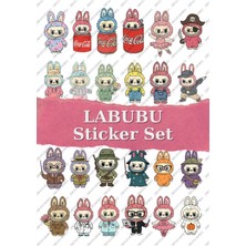 One Little Happiness Labubu Sticker -Bullet Journal - Ajanda - Planner - Defter - Laptop Etiket Çıkartma