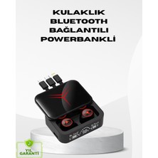 Tgzm Powerbank Özellikli Bluetooth Kablosuz Kulaklık – Dokunmatik Kontrol Uzun Pil Ö - TG0012-2RNWN