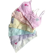 Dondeza 6'lı Pembe Düz Ip Askılı Pedli Büstiyer Alıştırma Sütyeni Örme Kumaş Atma Kap Konforlu Tasarım