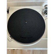 Sweetech 295 mm Antistatik Pikap Keçesi – 3 mm Kalın Plakçalar Hi-Fi Slipmat Gürültü, Titreşim ve Parazit Önleyici Plak Keçesi
