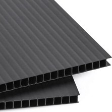 Pp Oluklu Levha Siyah 150X110 cm 5mm