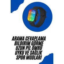 Tgzm Akıllı Saat Sağlık Takibi Kalp Atışı Adımsayar Ultra Yeni Nesil Nefes Egzers - TG0012-2RNCG