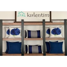 Kırlentim E75 Lacivert-Düz-Kazayağı Kenarları Biyeli Kombin Set
