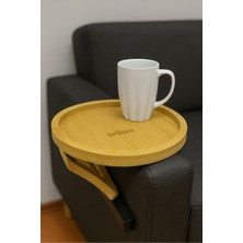 Brillant Kaymaz Sabitlenen Kol Dayama Tepsisi, Yuvarlak Servis Standı BR-6594   - 22 cm
