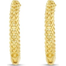 Koçak 14 Ayar Flex Tasarım Halka Altın Küpe