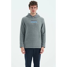 Tommy Life  Erkek Kapşonlu Sweat Antrasit ART-88301