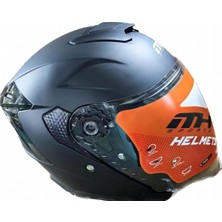 OEM Mh Sports Kask MH836 Düz Mat Mavi