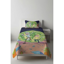 Dolce Mariee Parlak Kadife Kumaş Tek Kişilik Çocuk Yatak Örtüsü Seti (2 Parça) TKY0011