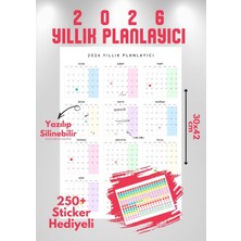 One Little Happiness 2026 Yıllık Planlayıcı (A3 Boyutunda) Sticker Hediyeli