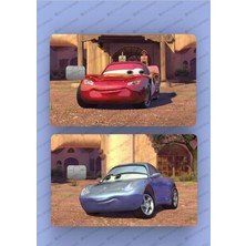 One Little Happiness 2'li Mcqueen-Sally Kredi Kartı Sticker Kaplama