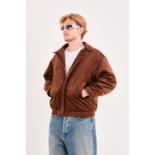 Kastrioti Oversize Bomber Kadife Ceket
