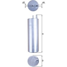 Mahle KL229.5 KL229/2 Yakıt Filtresi Vw T5 2.5tdi 03-09 Bnz-Bpc 2 Çıkışlı 7H0127401D