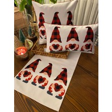 Kırlentim H1265 3lü Gnom Kırlent Runner 3lü Kombin Set