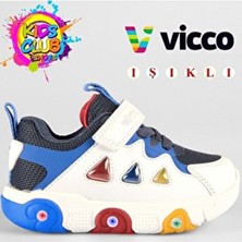 Kids Club Shoes Vicco Phonex Işıklı Ortopedik Çocuk Spor Ayakkabı Lacivert