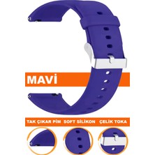  tcl mt40-mt40x akıllı çocuk saati uyumlu soft silikon saat kordonu kayışı a72-mavı