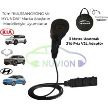 V2L Kauçuk 3lü Şarj Adaptörü