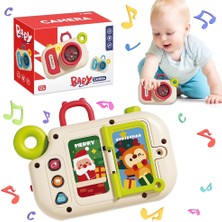 Learning Fun Kamera Şeklinde Duyusal Oyuncak Bebek Aktivite Oyuncağı