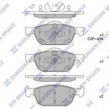 SANGSIN Mtxdpn Ön Fren Balata Honda Civic 1.6l N16A I-Dtec Dizel Fk3 Kasa 13- / Civic 1.5l Vtec Rs Modeli Hatchb Ack Fk7 Kasa 17-
