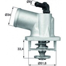 Mahle Mtxdpn Termostat Komple Astra G-Corsa C-Vectra B-C-Meriva-Zafira-1.4-1.6-1.4 16V-1.6 16V 92C