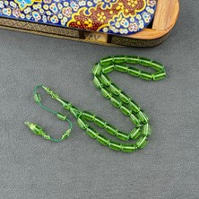 Yeşil Eski Alman Blok Kehribar Tespih