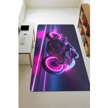 Dolce Mariee  Parlak Kadife Kumaş Dijital Baskı Dot Kaymaz Tabanlı Çocuk ve Genç Odası Halısı H0666