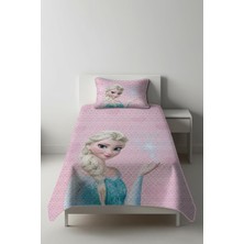 Dolce Mariee Parlak Kadife Kumaş Tek Kişilik Çocuk Yatak Örtüsü Seti (2 Parça) TKY0017